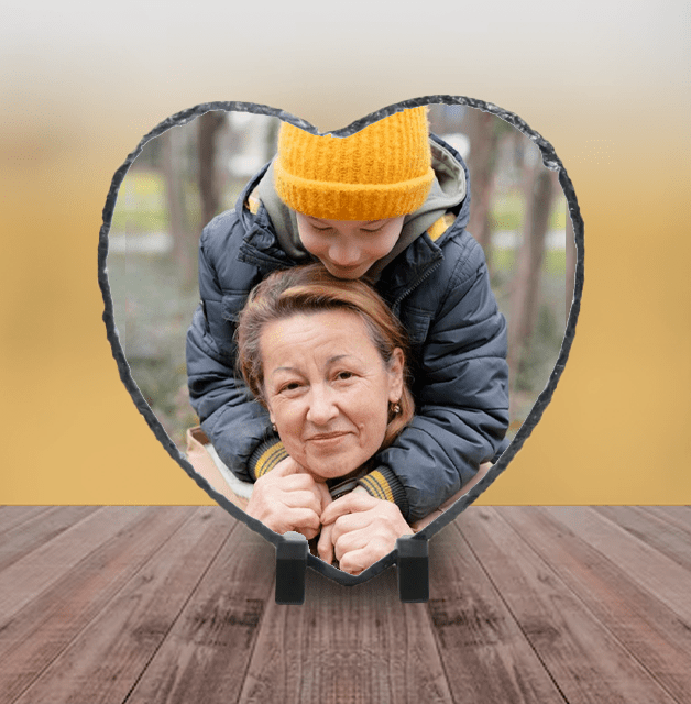 Heart Slate Meto Print