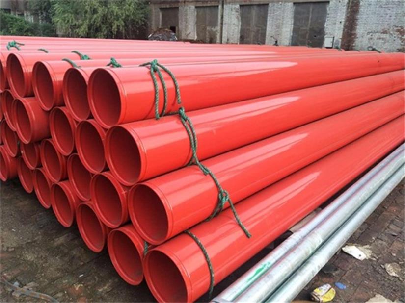 Rust removal and use of plastic coated composite steel pipe Beijing