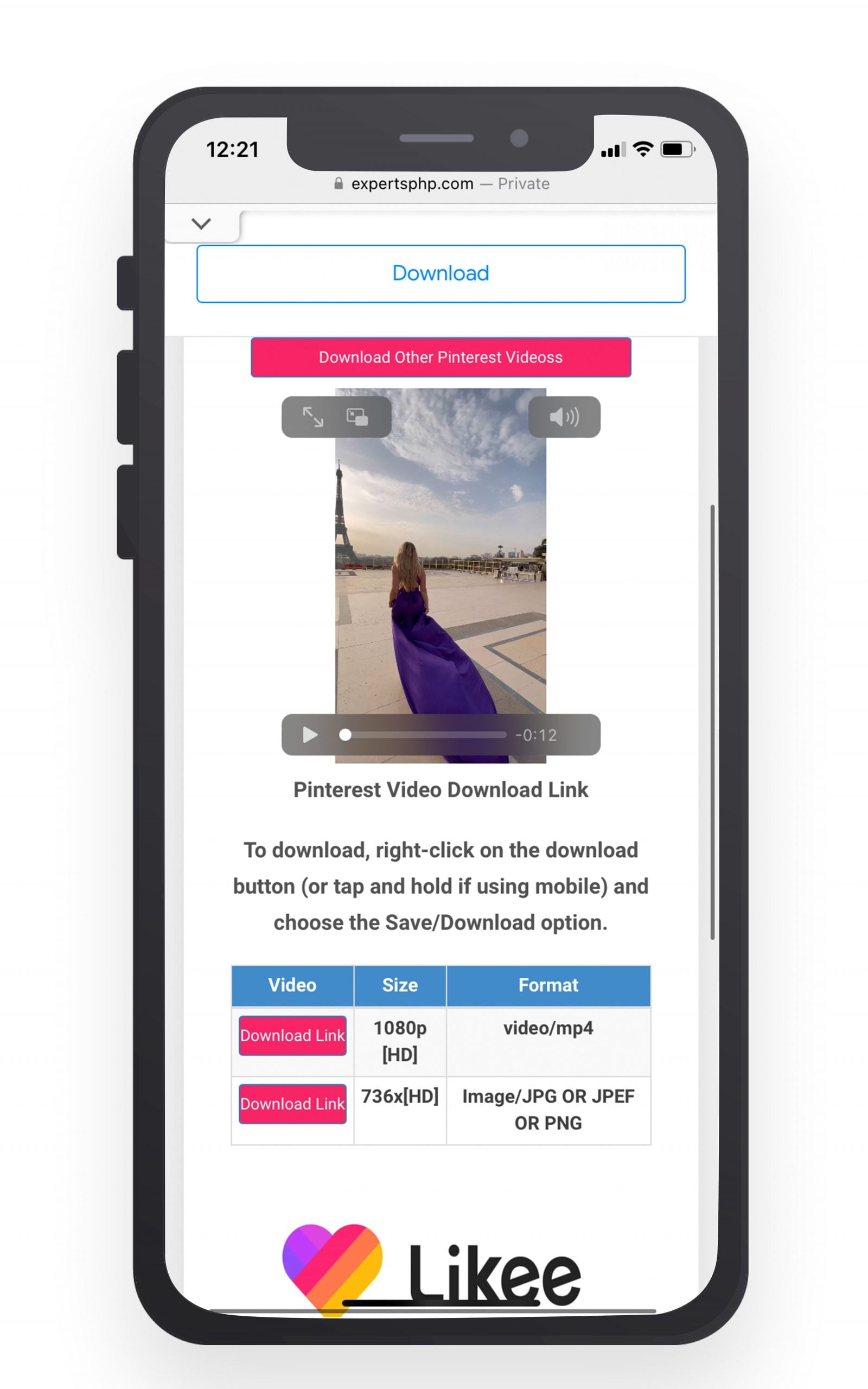 Cómo descargar un video de Pinterest en tu móvil o PC
