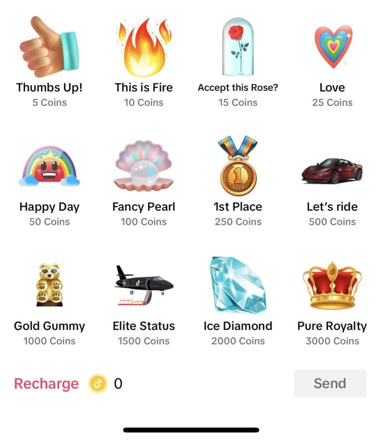 TikTok Live Gifts Metricool