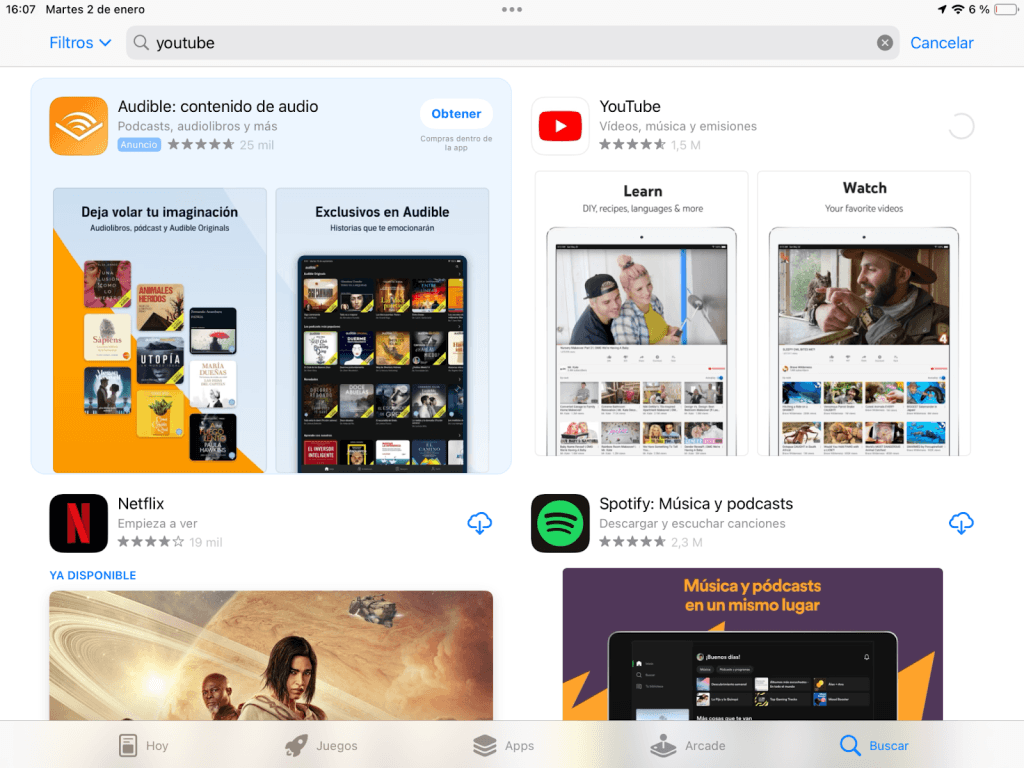Cómo actualizar YouTube en iOS y Android