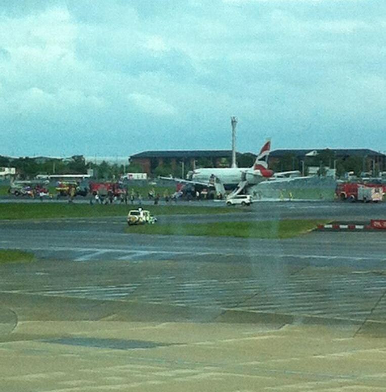 Heathrow incident British Airways plane evacuated after emergency