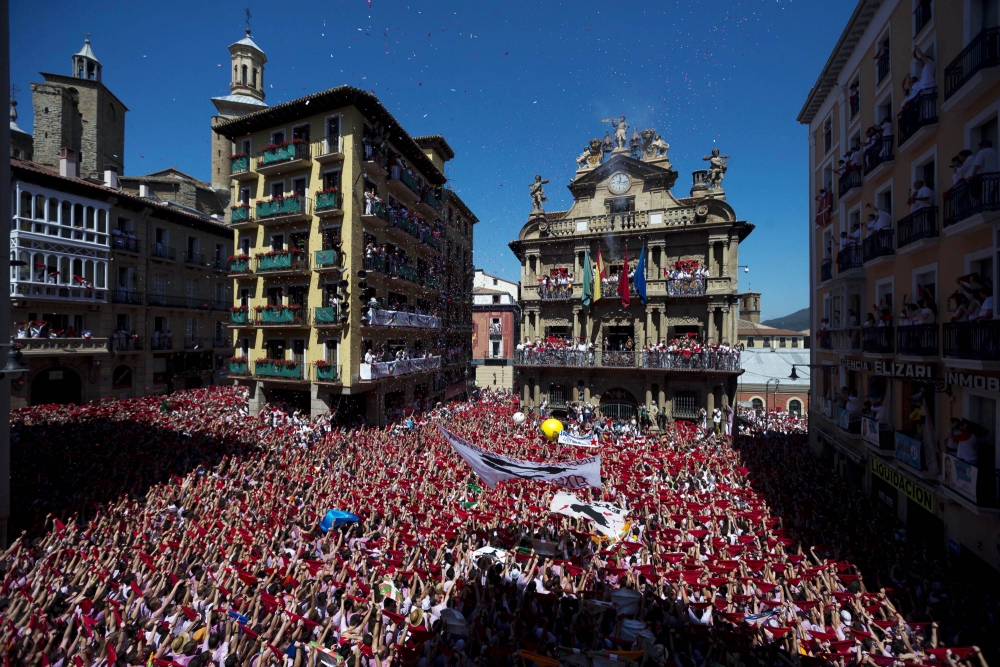Gallery Running of the bulls event the San Fermín festival begins in