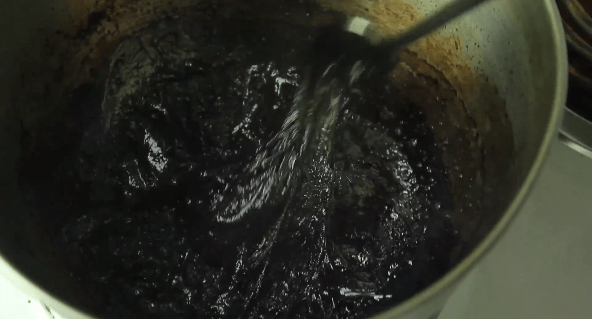 Coke turns into a disgusting gooey sludge when you boil it