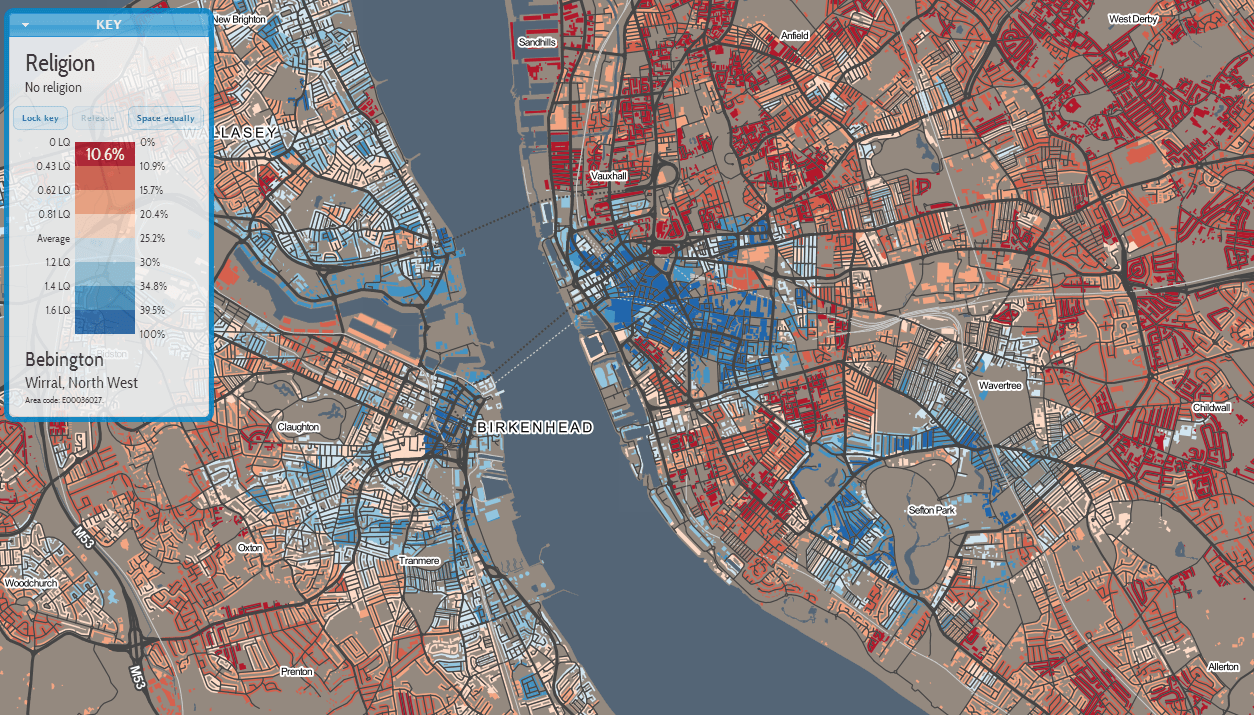 Interactive map DataShine uses data to map out areas of Britain with most atheists and most religious places in UK | Metro News