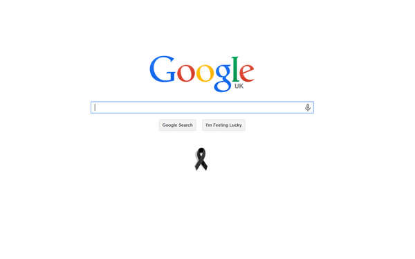 Google Pays Respects To Charlie Hebdo Victims With Black Ribbon On