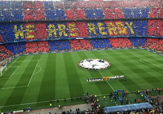 Barcelona v Bayern Munich Champions League Barca fans unveil epic tifo