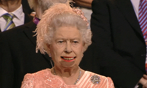 27 pictures of the Queen throwing some serious shade