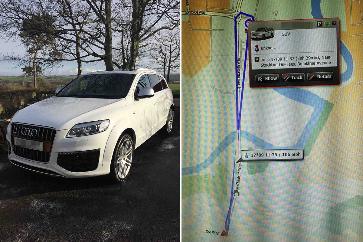 Teesside garage drove Richard Elliott’s Audi at 106mph when it was in