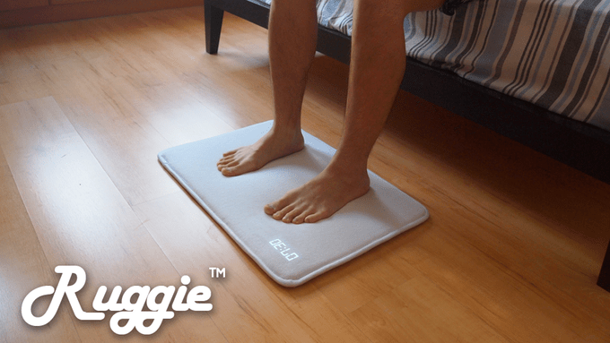 Ruggie alarm clock needs you to stand on it to turn it off ...
