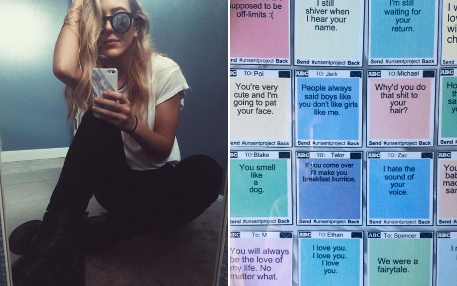 The Unsent Project Where people share the texts they'd love to send to