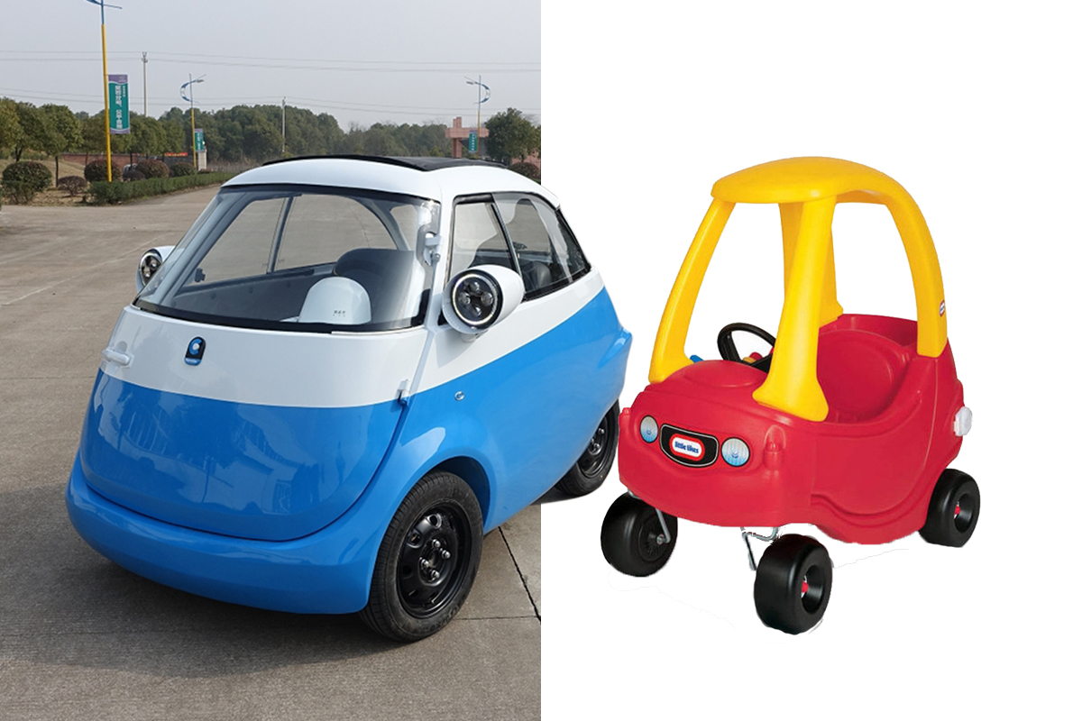 New Microlino bubble car is adult version of red and yellow Little