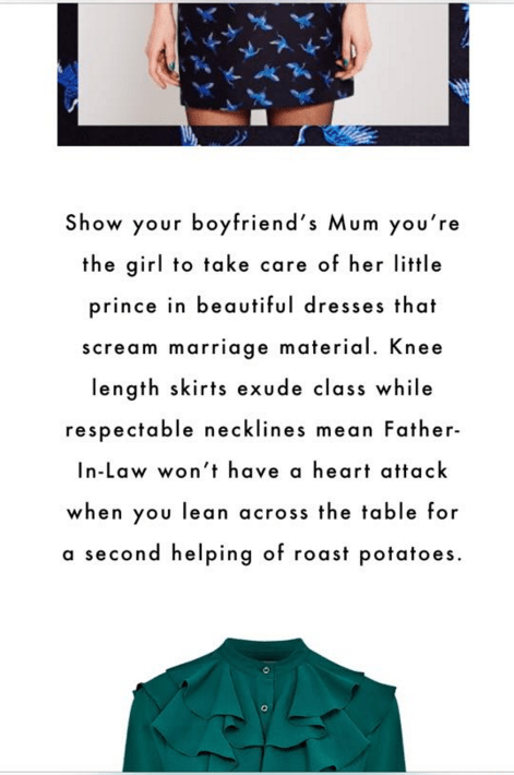 JOY's sexist Christmas campaign has had another weird update Metro News