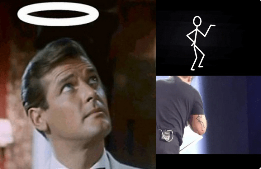 Robbie Williams pays respects to Roger Moore with new The Saint tattoo