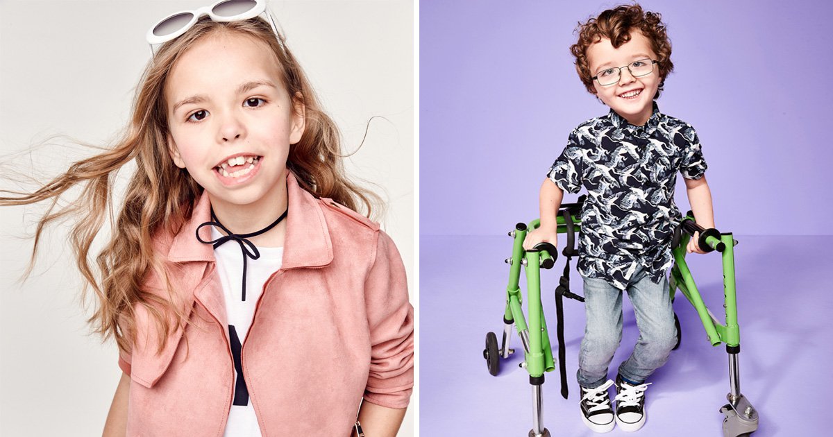 River Island hires child models with disabilities for their new