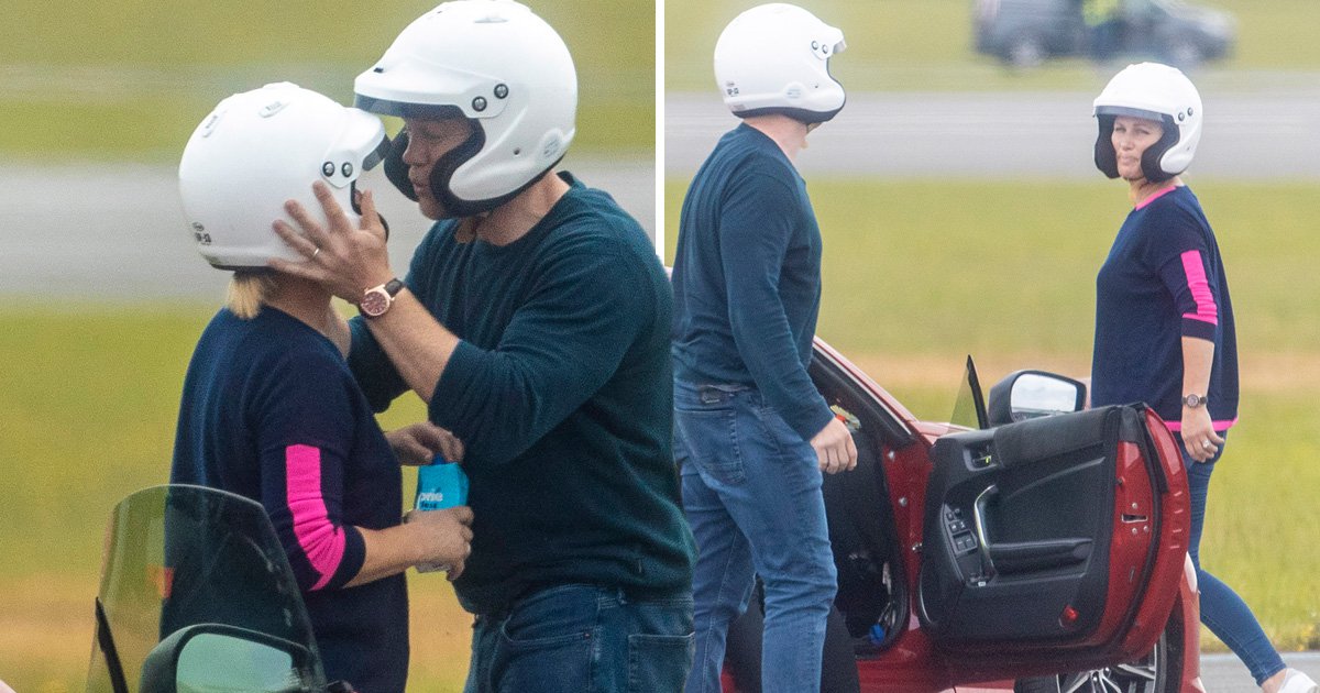 Zara And Mike Tindall Film For Top Gear And Couldn T Look More In