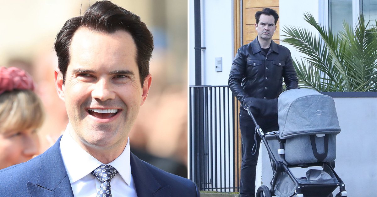 Jimmy Carr pushes mystery pram during stroll to estate agents Metro News