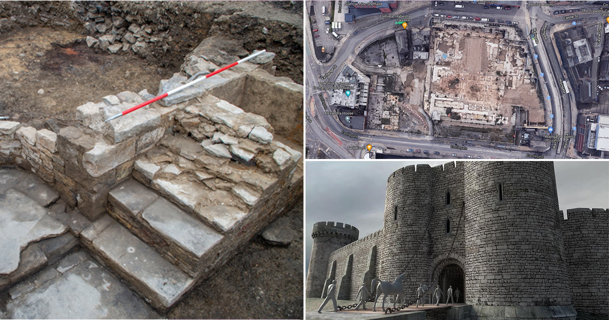 Archaeologists dig up remains of lost medieval castle hidden under ...