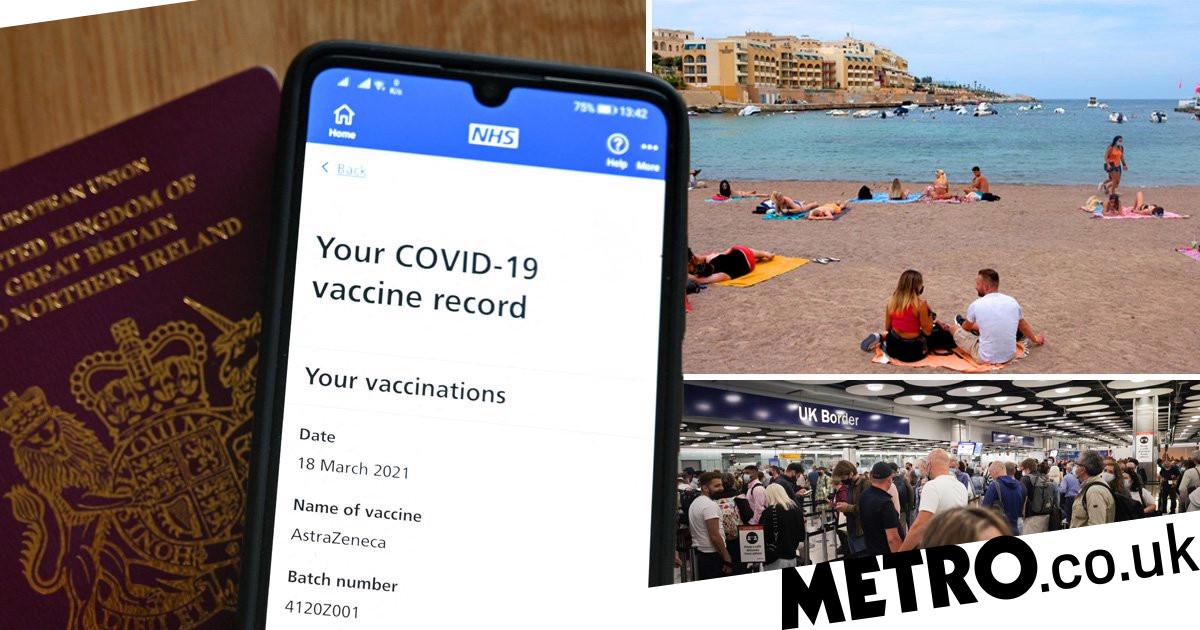 Malta travel rules British tourists can use NHS app to show vaccination status Metro News