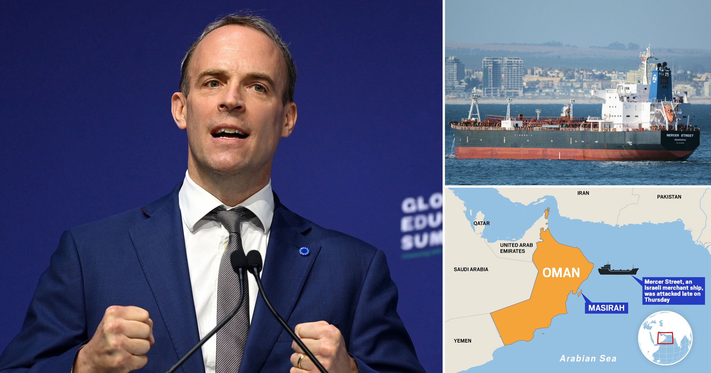 UK blames Iran for 'callous' drone attack that killed Brit on oil