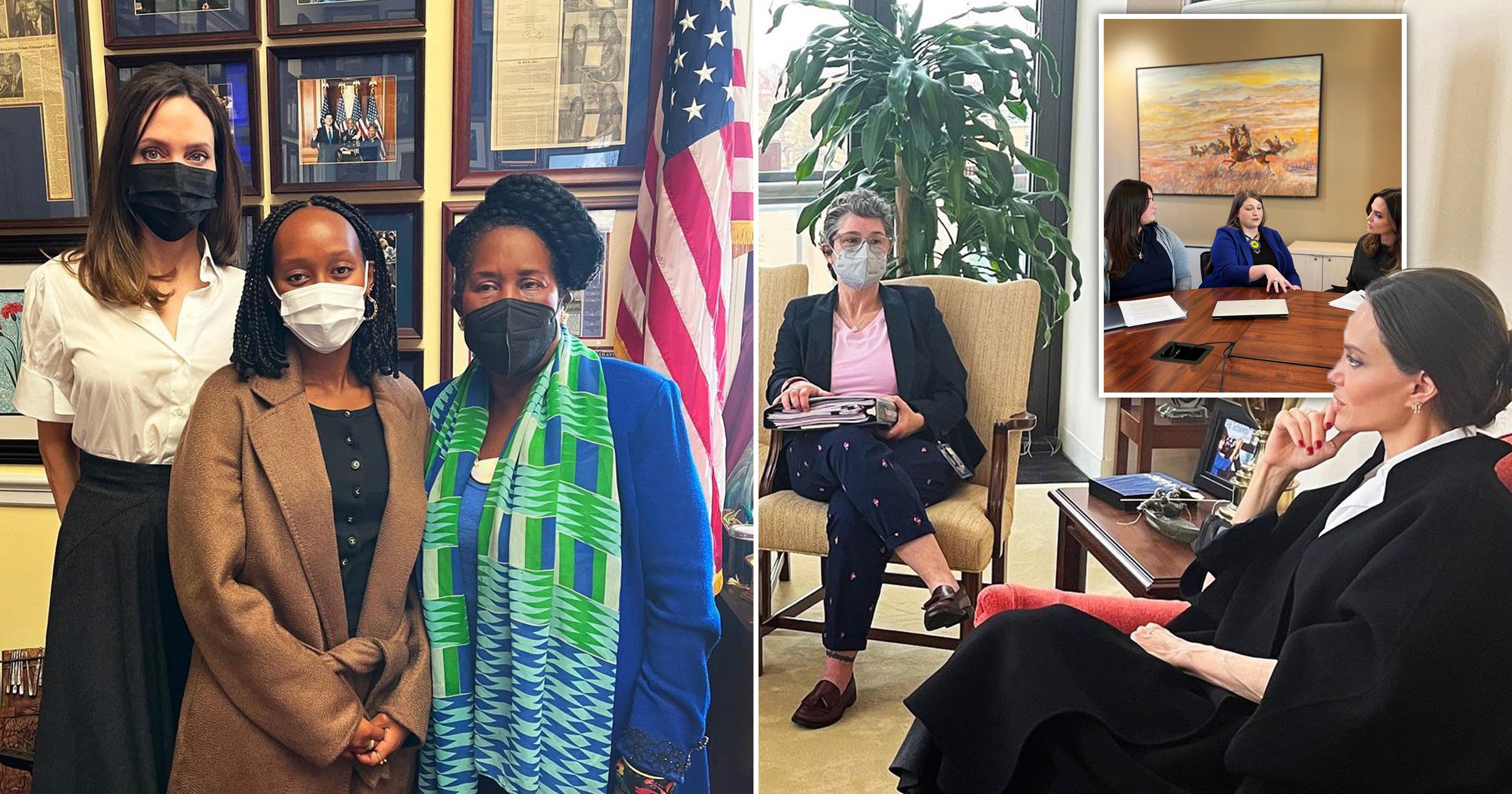 Angelina Jolie takes Zahara on Washington DC trip to meet