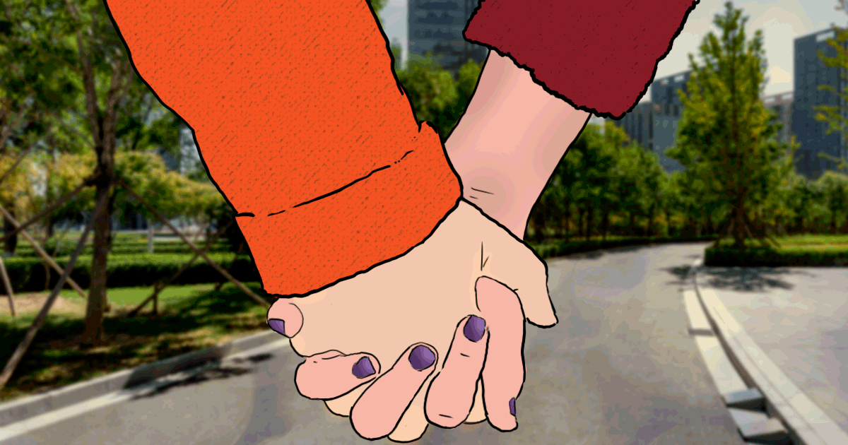 Cute Couples Holding Hands Gif