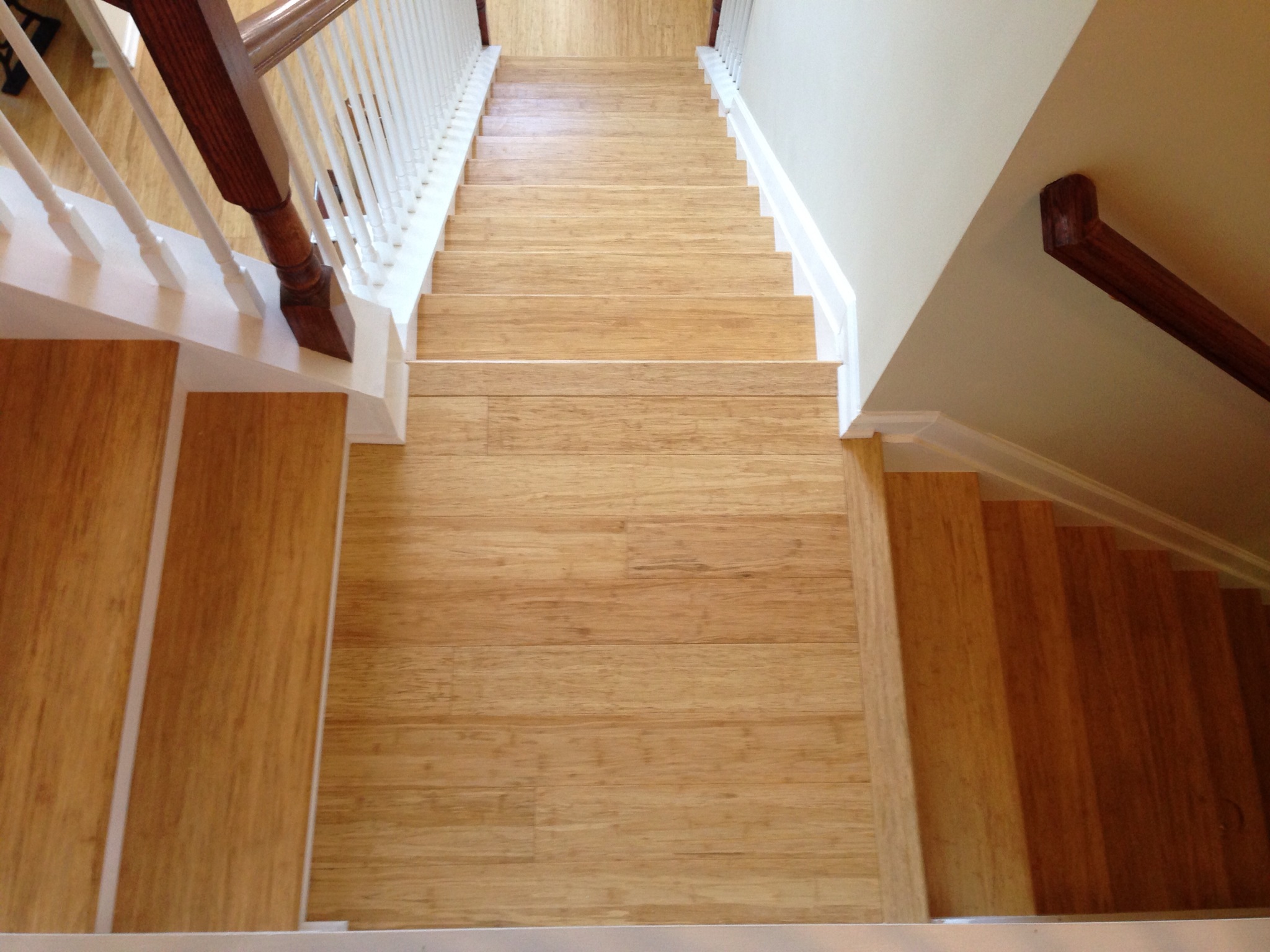 PreFinished Bamboo Staircase Rebuild Metro Atl. Floors LLC
