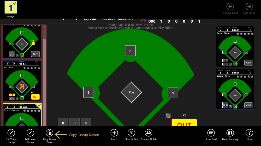  Metro Baseball ScoreBook