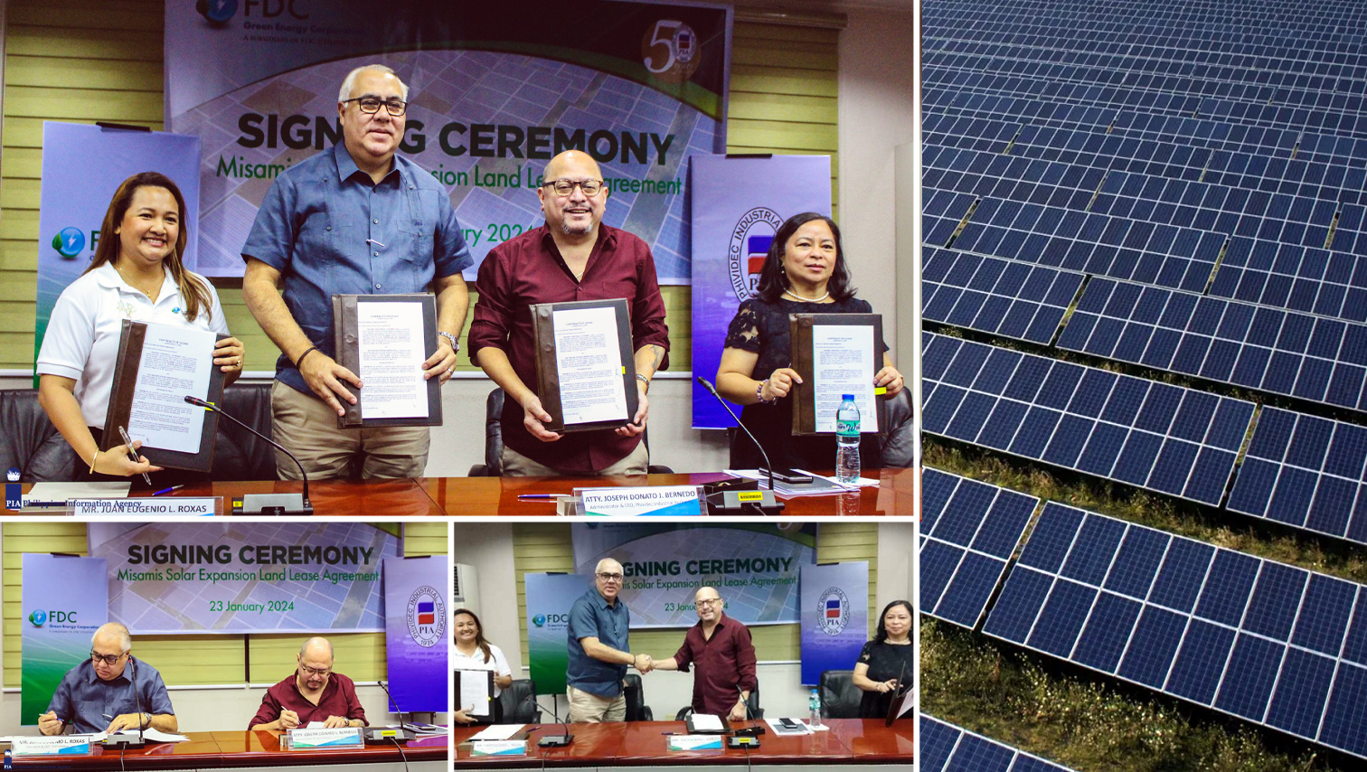 FDC Utilities, PHIVIDEC sign land lease agreement for solar power plant