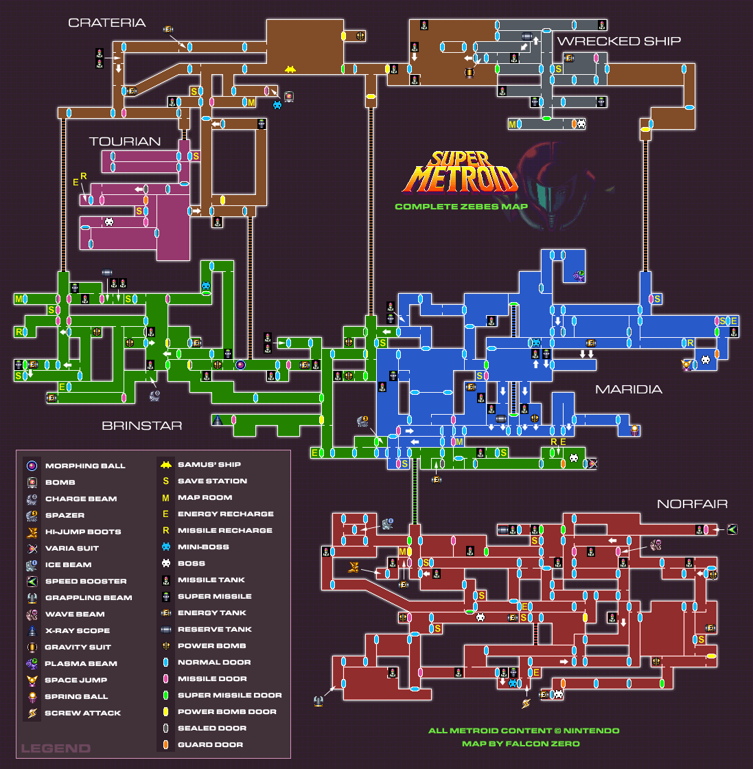 Super Metroid VideoGameMaps