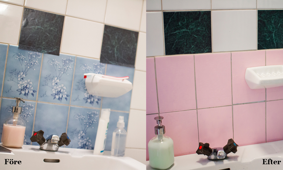 Kakelfärg Badrum Före Efter Mala Kakel Badrum Fore Efter Baignoire