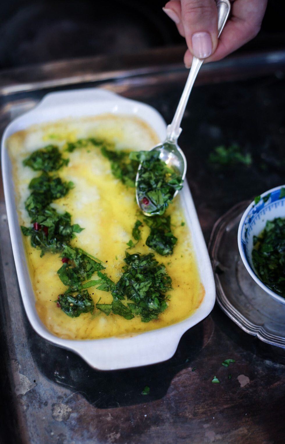 Foodjunkies smält ost i ugn med chimichurri Metro Mode