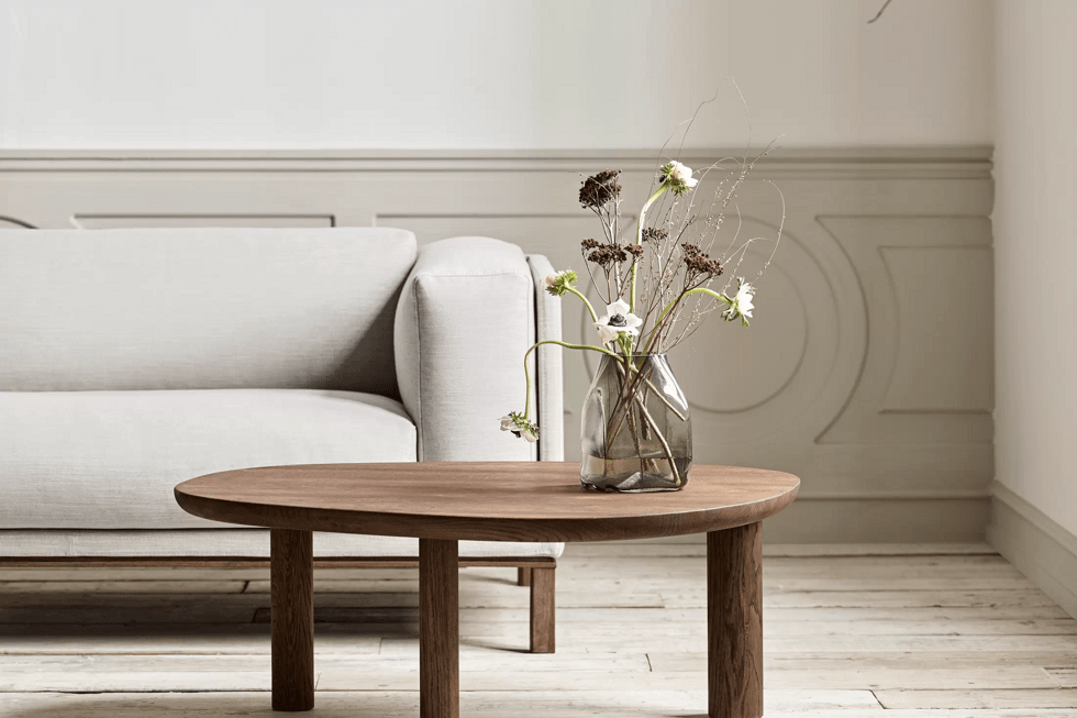 runt trä soffbord Runda Soffbord I Mörkt Trä - 34 Kvadrat - Metro Mode