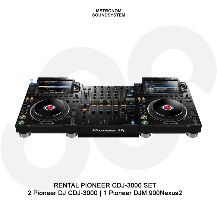 DJ Set Rental Pioneer DJ CDJ 3000 Set MIOS ID
