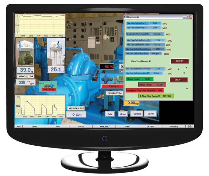 SCADA Water Management Design Pump System Water Monitoring