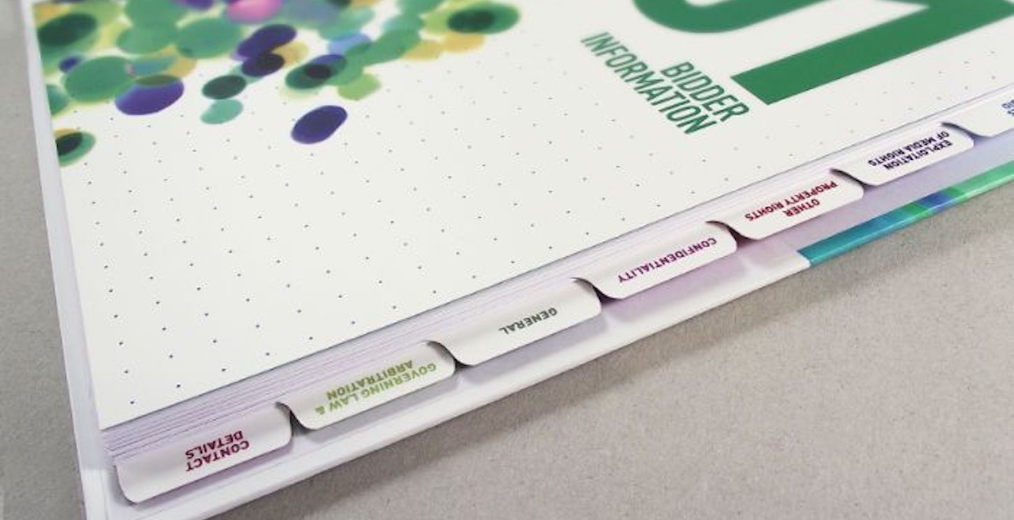 Custom Printed Tab Dividers Newcastle Metro Repro
