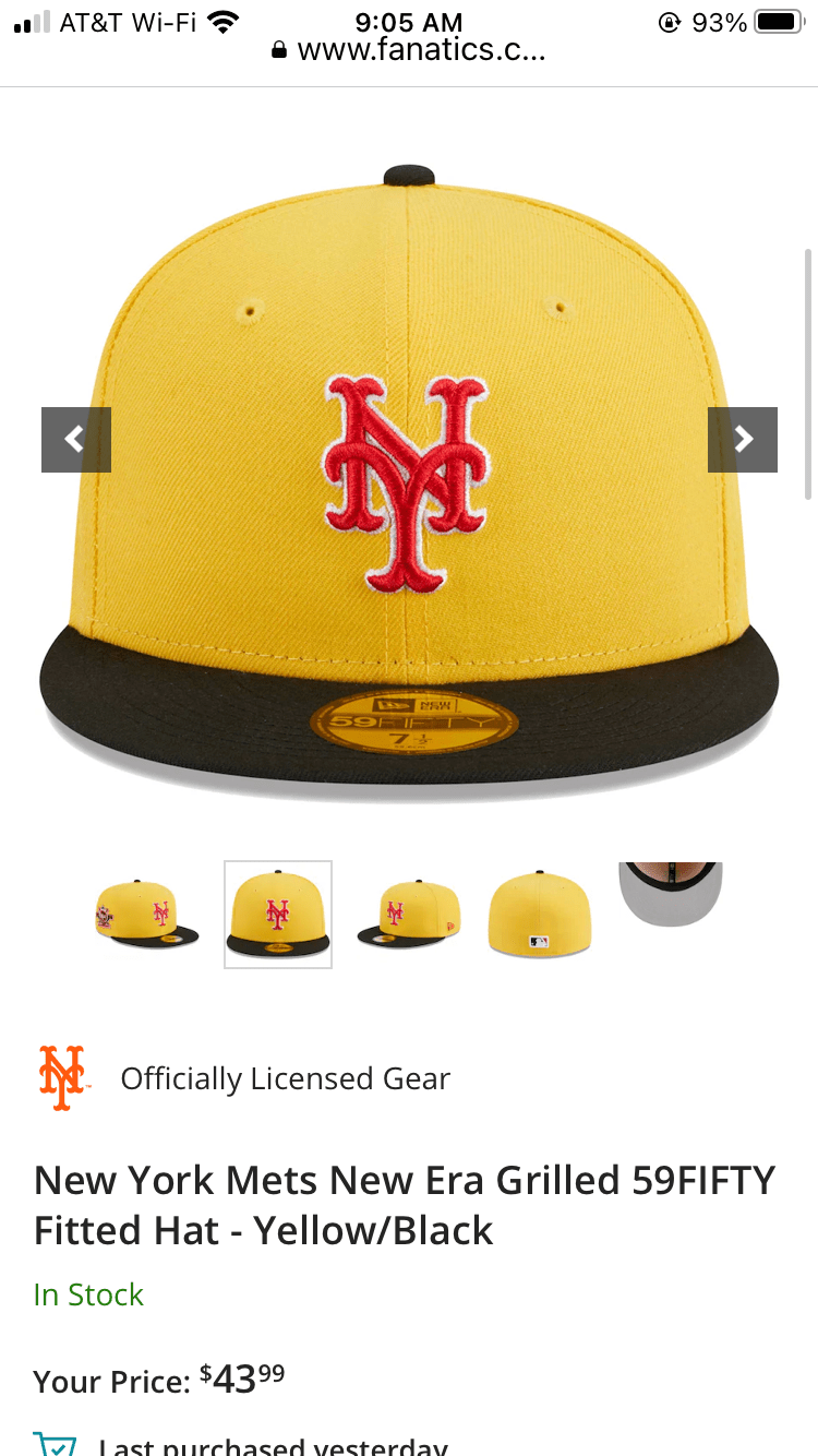 Yellow Mets cap? The Mets Police