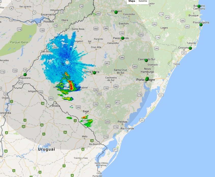 Sextafeira tem chuva e risco de temporais isolados no Rio Grande do