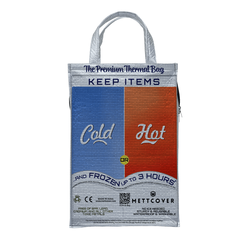 Thermal Hot & Cold Bag l Size Large l Pack of 1 Mettcover