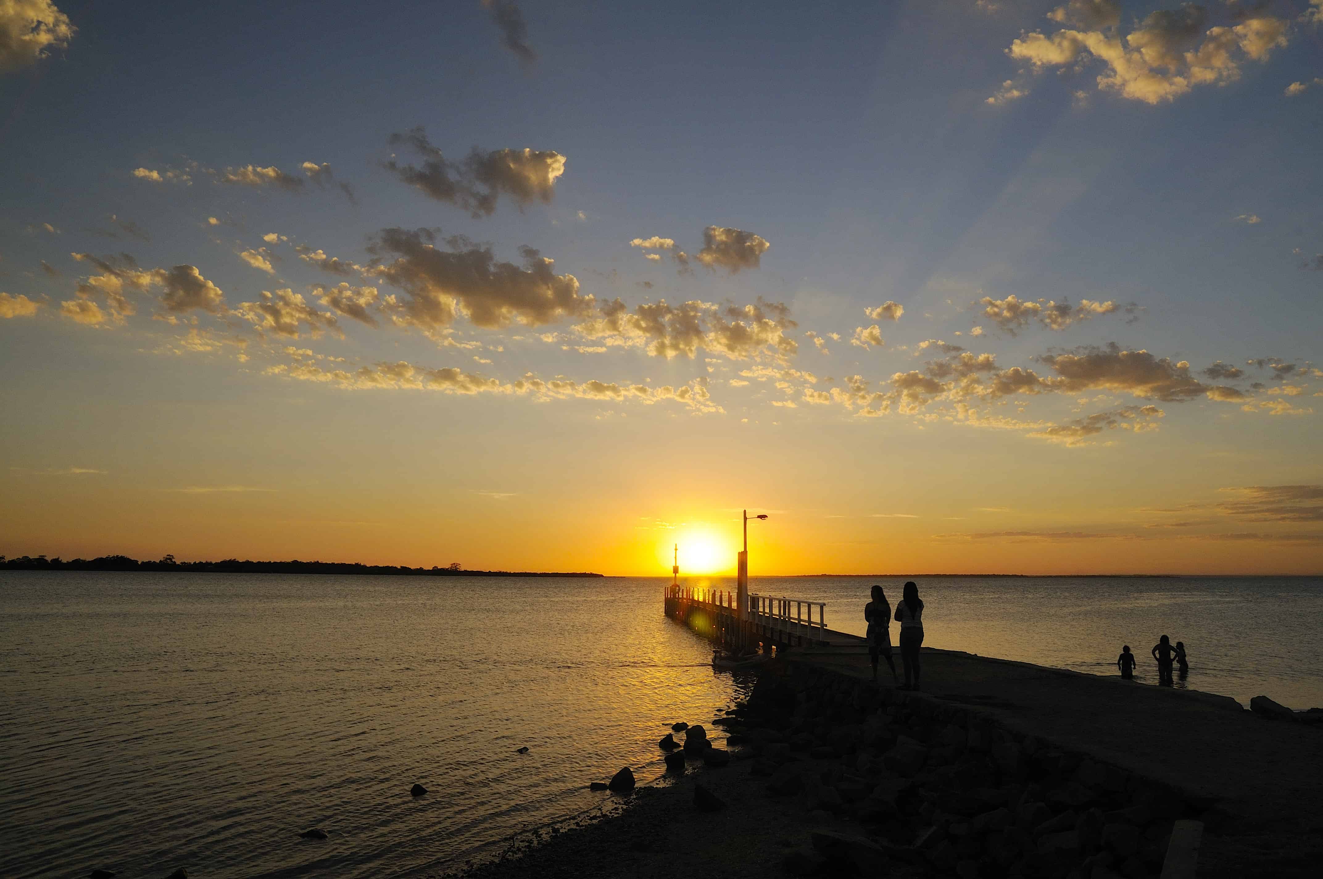 Pier at Metung at sunset Metung Waters Metung Motel, Apartments
