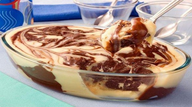 Sobremesa Gelada de chocolate Meu Mundo das Receitas