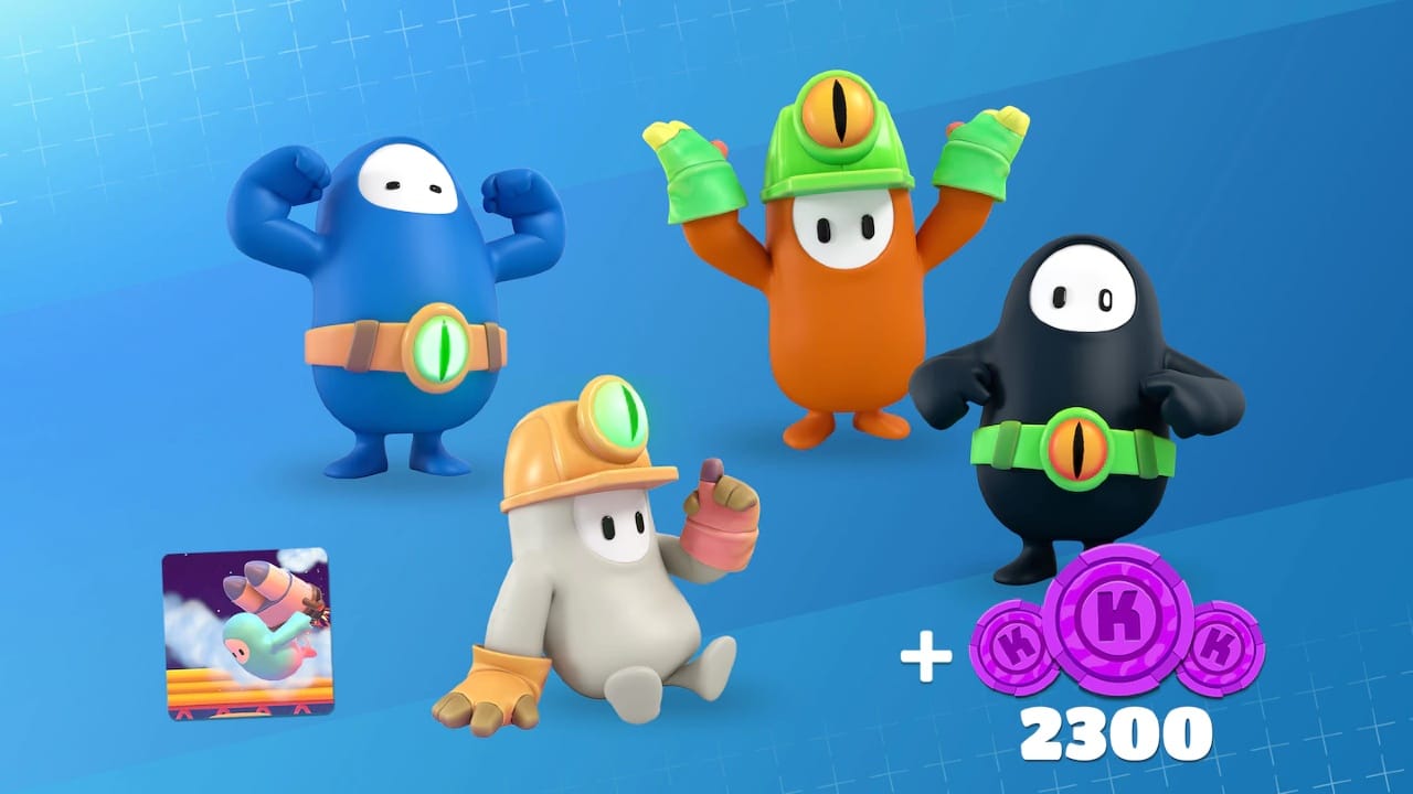 Fall Guys pacote distribui créditos para membros PS Plus