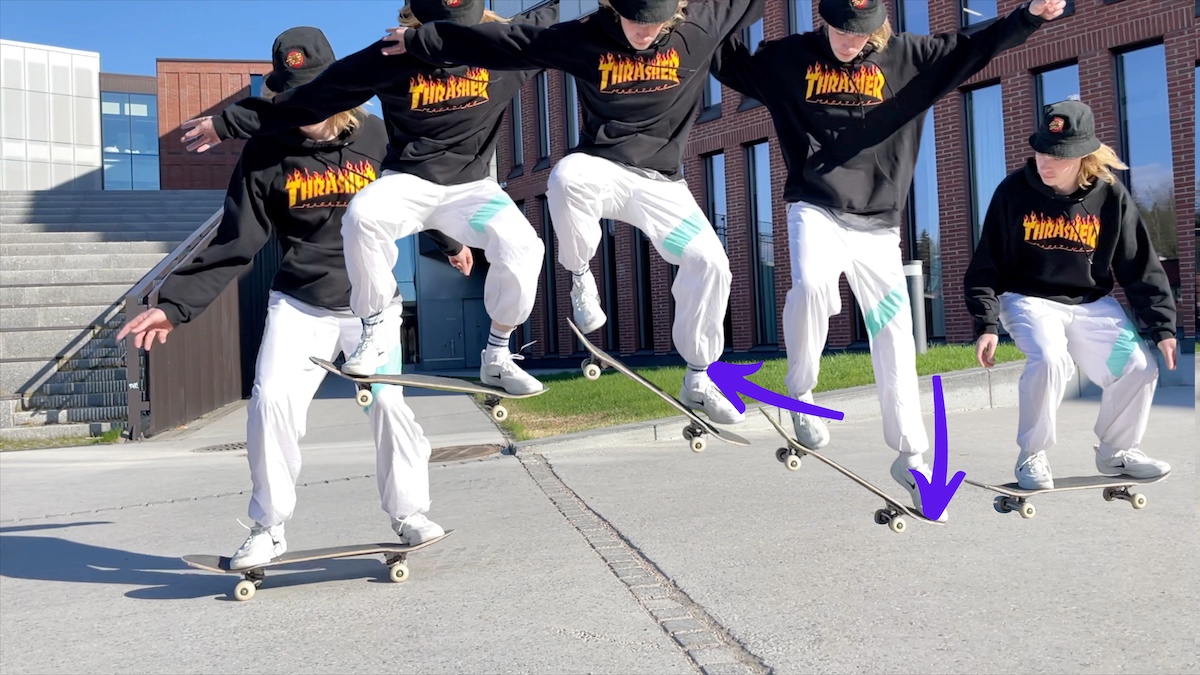 How to ollie on skateboard in 20 seconds Tutorial with videos