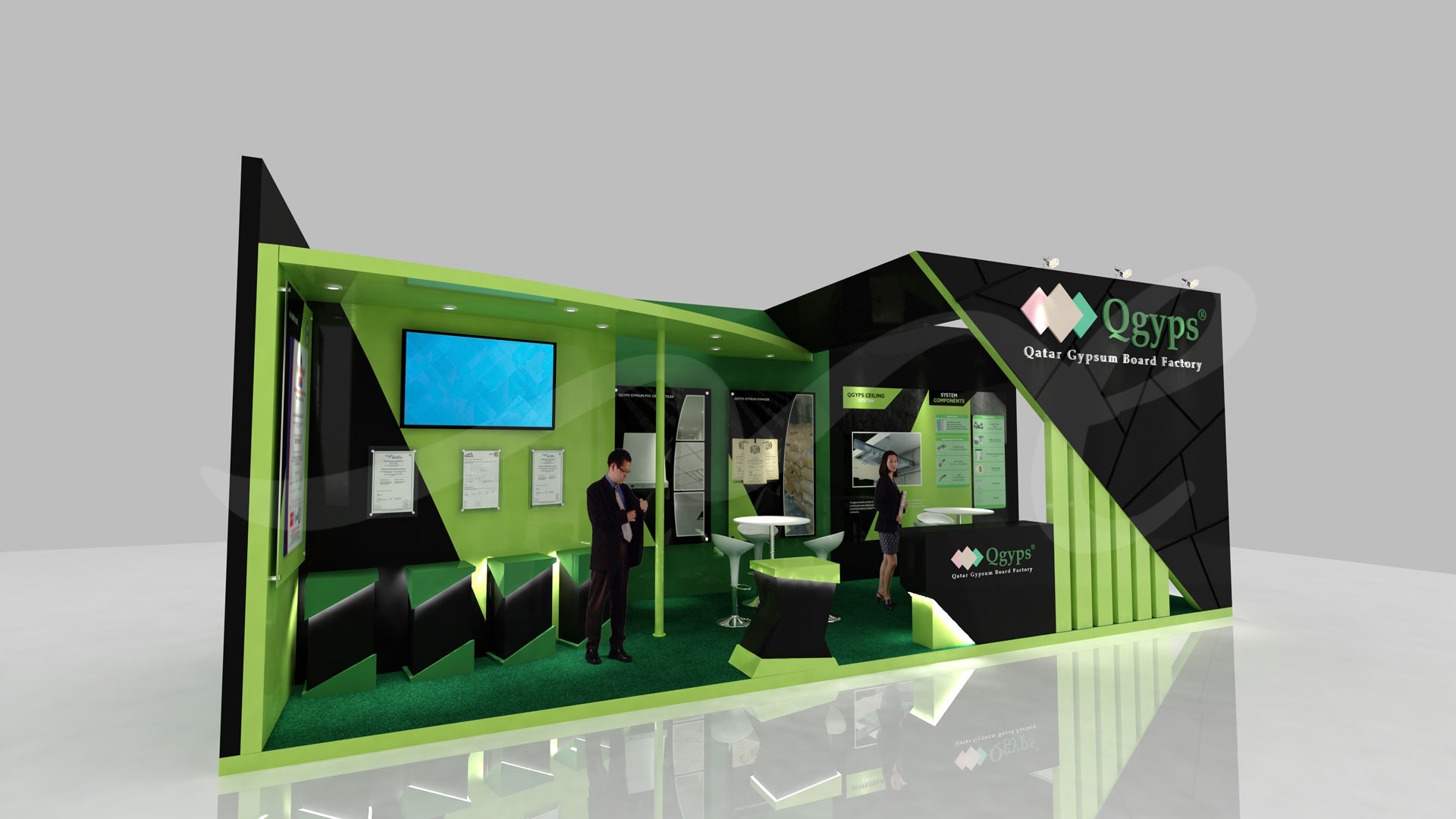 Qatar Gypsum Board Factory Stand ME Visual