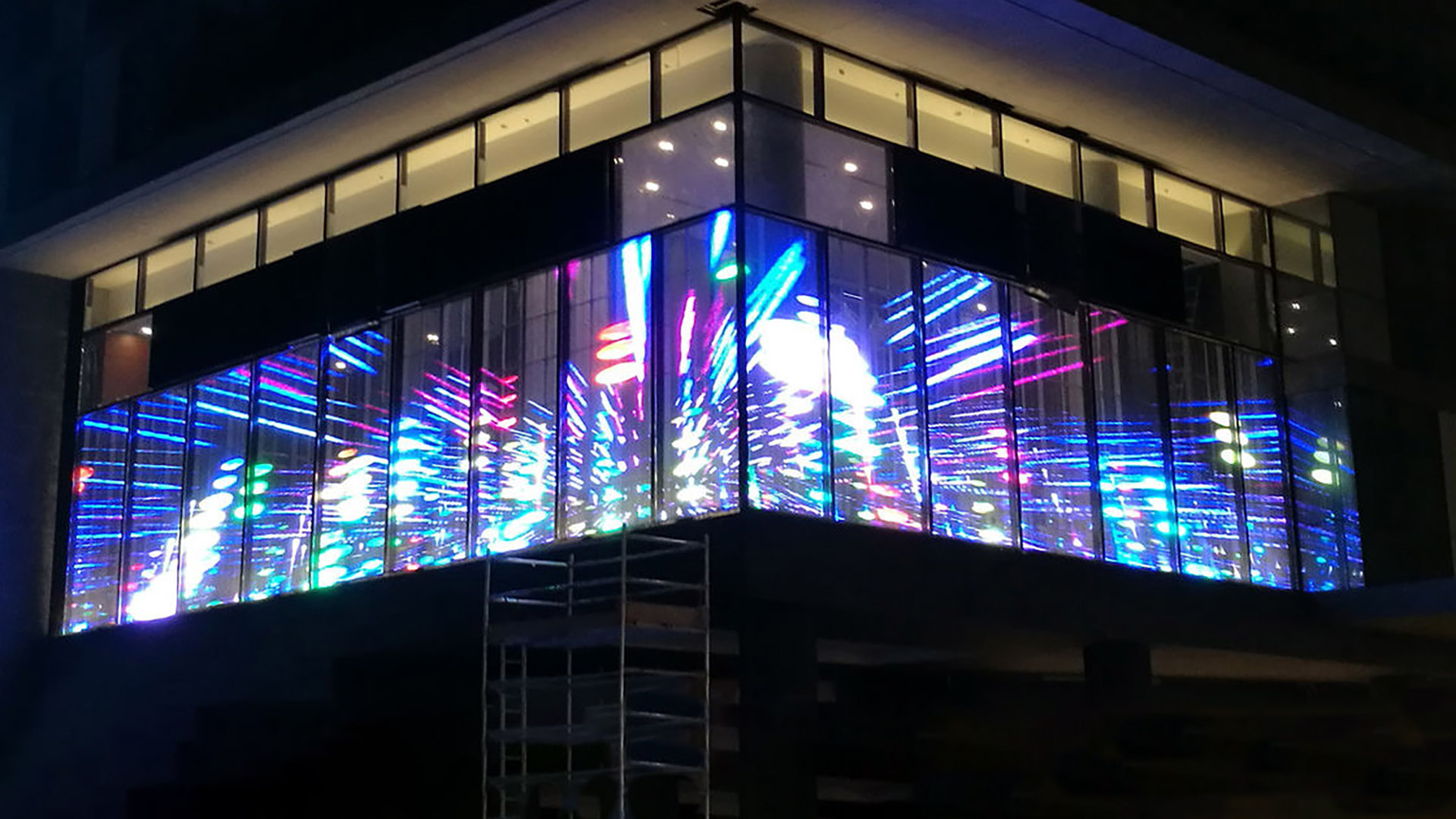 Transparent "Curtain" LED Video Wall - ME Visual
