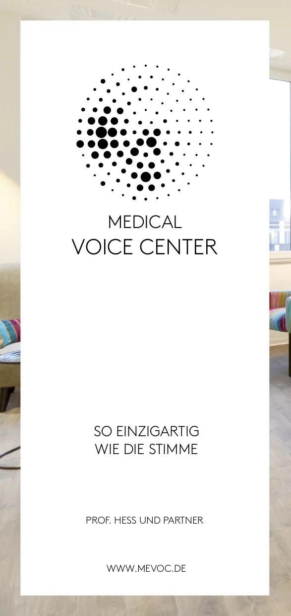 Broschüren Flyer MEDICAL VOICE CENTER Hochprofessionell für Ihre