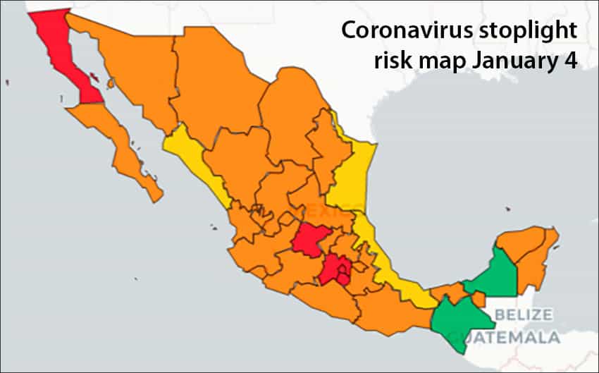 Coronavirus stoplight map confirms Guanajuato, Morelos at maximum risk