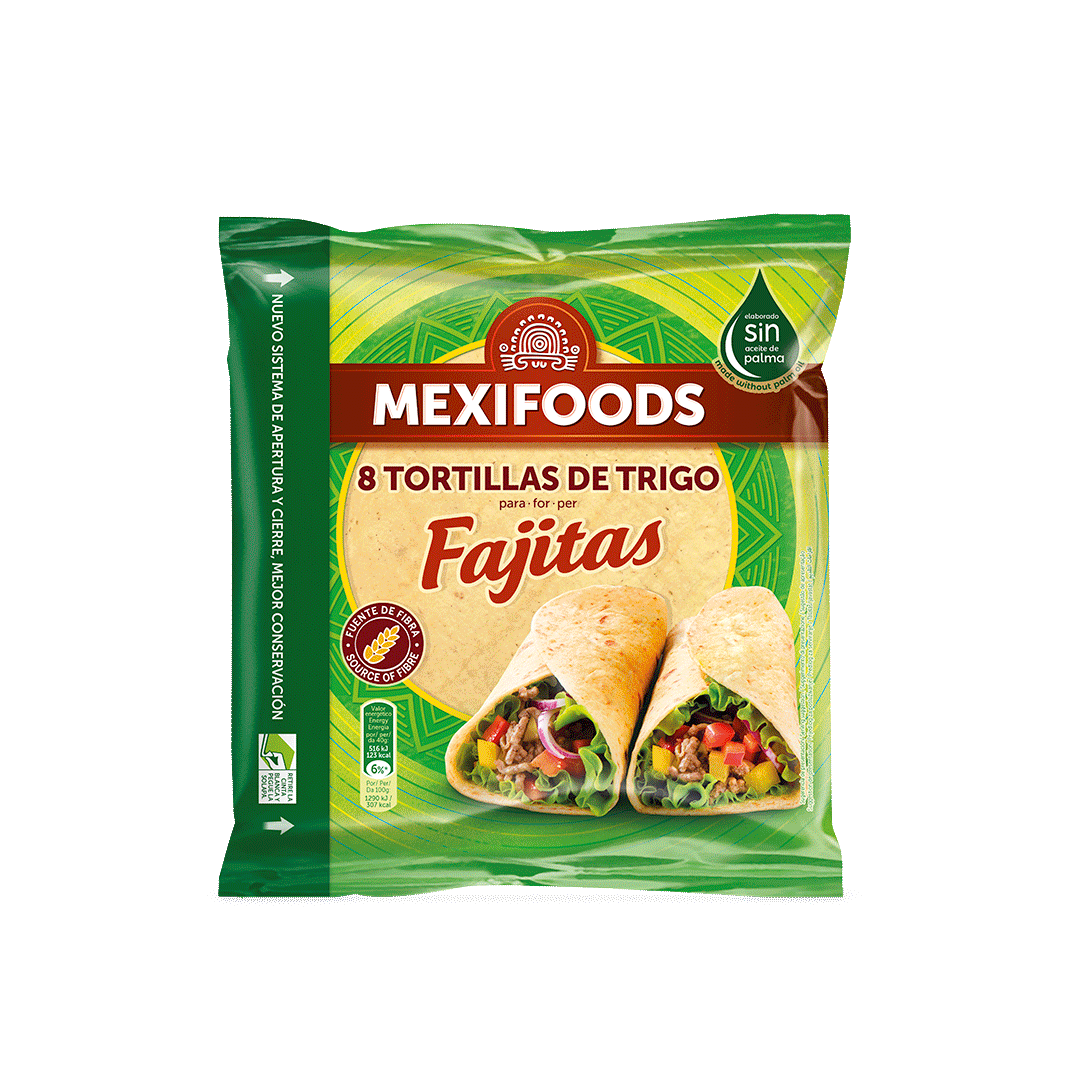 Tortillas de Trigo Fajitas Mexifoods