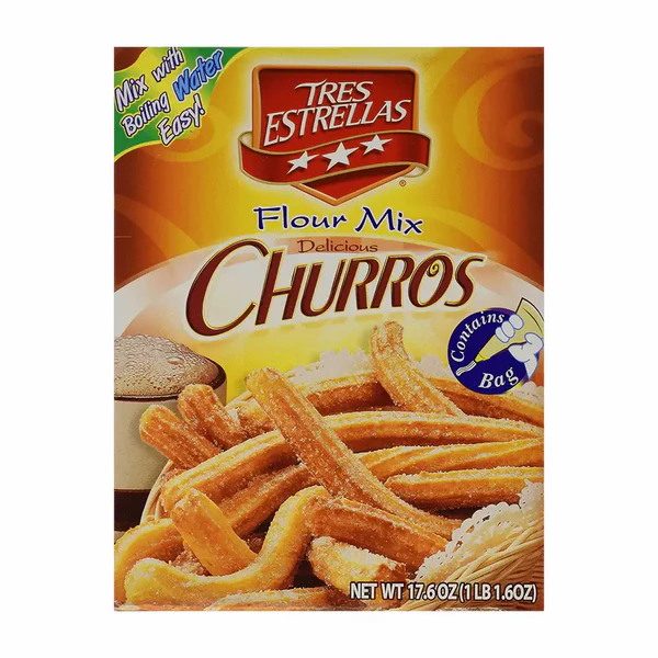 Tres Estrellas Churros Flour Case 12 Units Mexmax