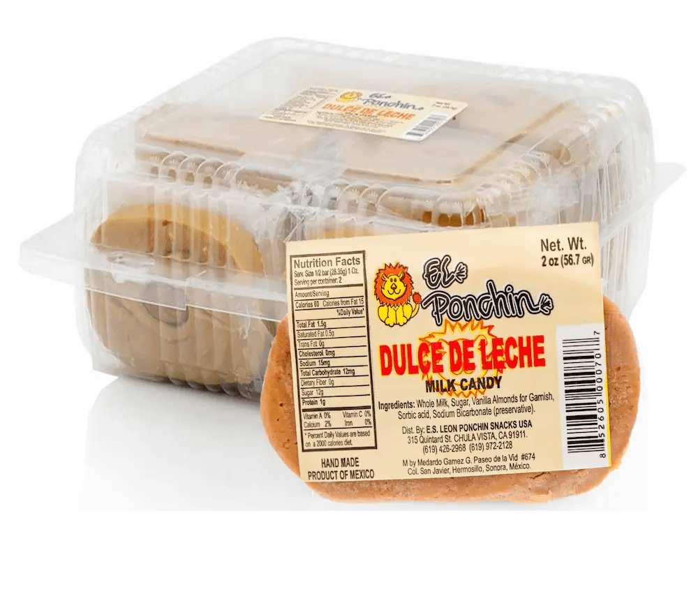 El Super Leon Ponchin Dulce de Leche 2 oz Case 24 Units